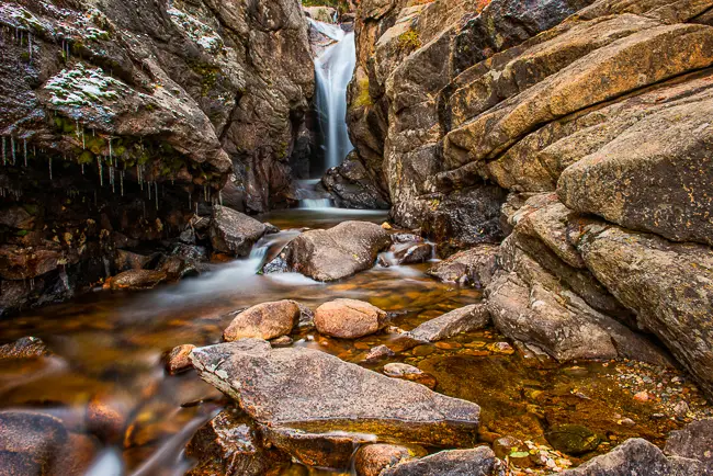 Chasm Falls on Old Fall River Road on Rocky Mountain National Park Tours